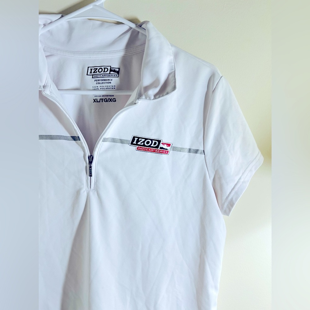Izod Indycar Series Performance Collection Zip Polo Shirt Women’s Size XL